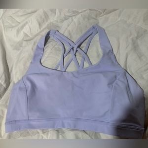 Lululemon Free to be Serene Bra C/D. Size 8. Like New. Pastel Blue.